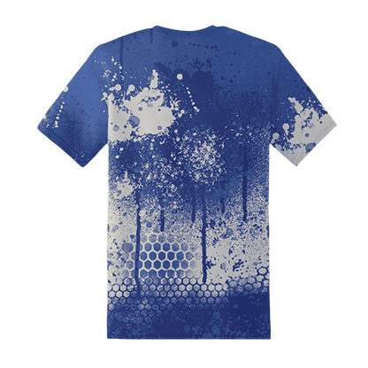 VaporMax-Game-Royal-Blue-T-Shirt-Match-23-Painted-Graffiti