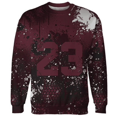 VaporMax-Night-Maron-Burgundy-Sweatshirt-Match-23-Painted-Graffiti