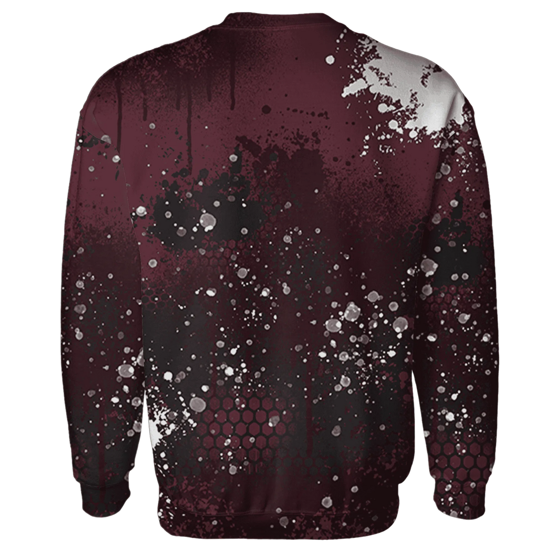 VaporMax-Night-Maron-Burgundy-Sweatshirt-Match-23-Painted-Graffiti