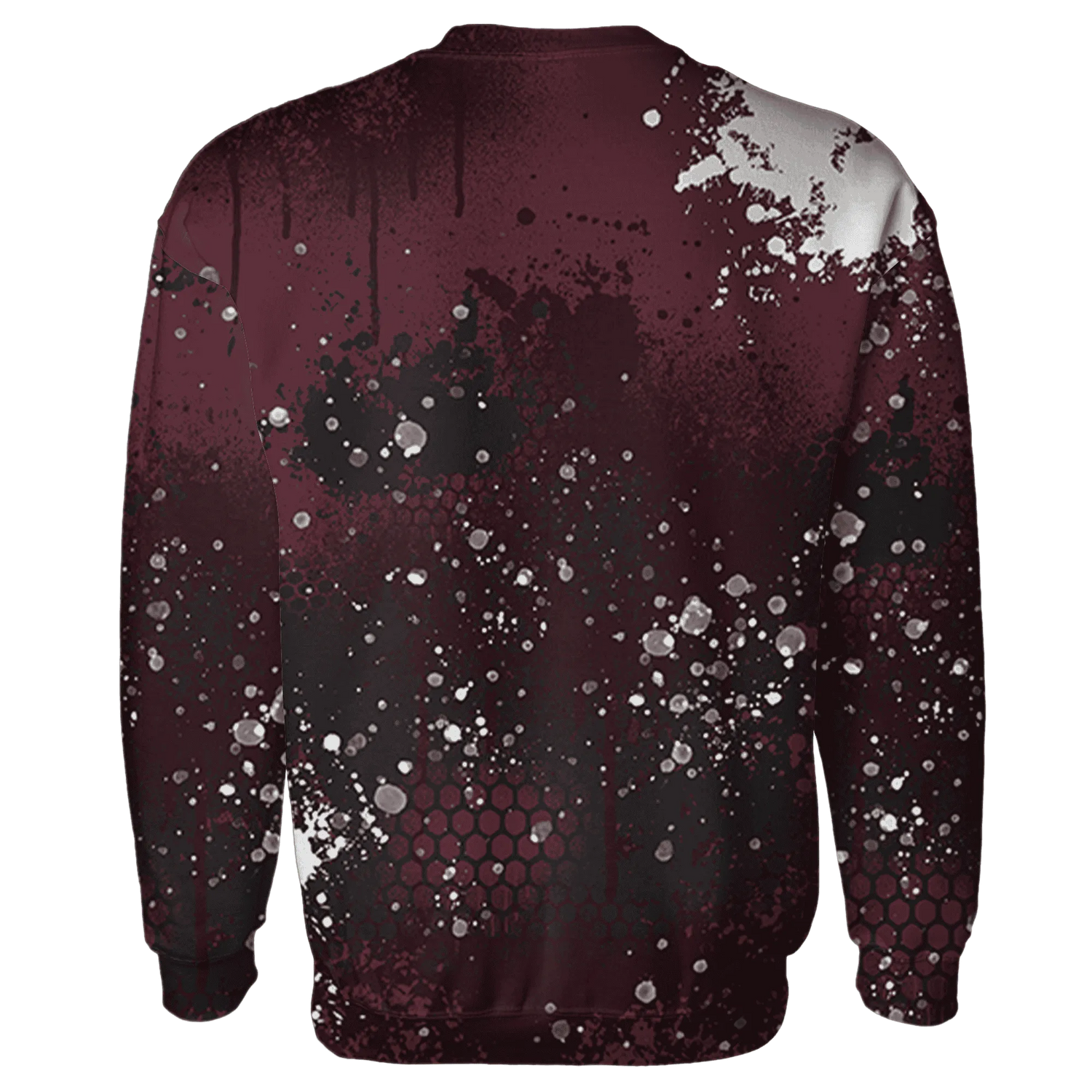 VaporMax-Night-Maron-Burgundy-Sweatshirt-Match-23-Painted-Graffiti