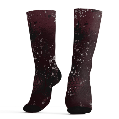 VaporMax-Night-Maron-Burgundy-Socks-Match-23-Painted-Graffiti