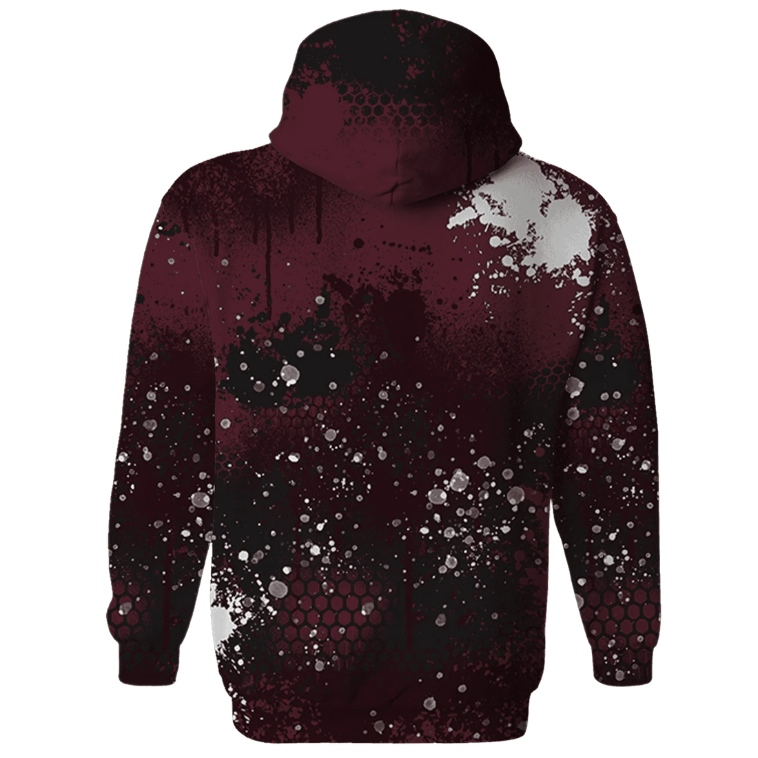VaporMax-Night-Maron-Burgundy-Hoodie-Match-23-Painted-Graffiti