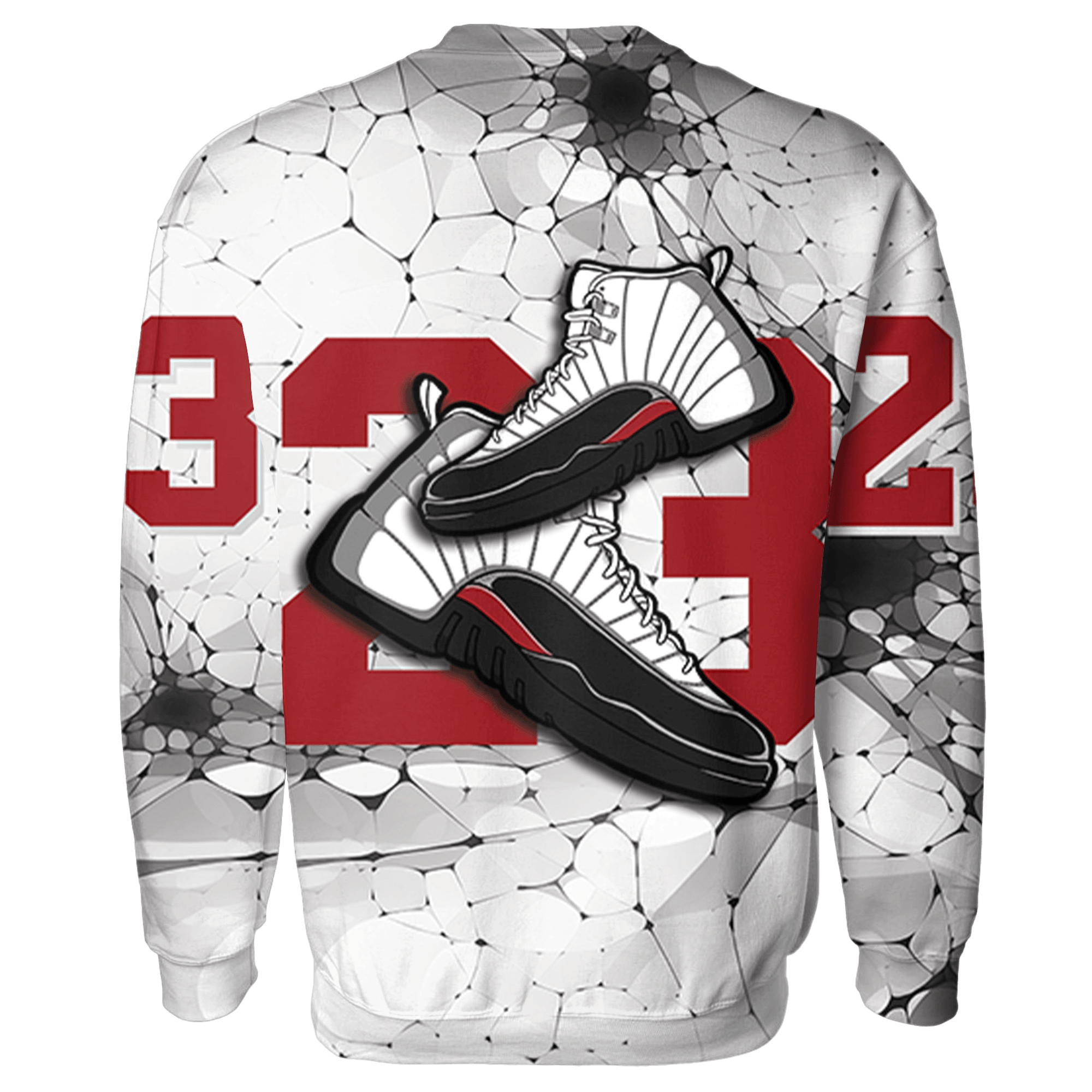 Retro Red Taxi 12s Sweatshirt Match 23 Sneaker 3D All-Over Print - NastyJamz