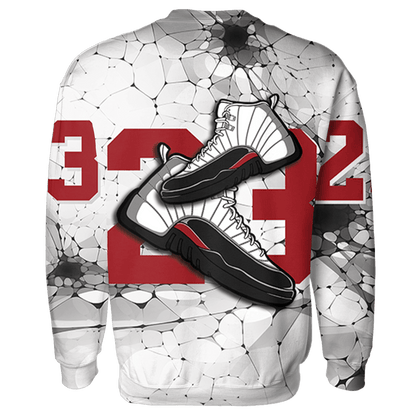 Retro Red Taxi 12s Sweatshirt Match 23 Sneaker 3D All-Over Print - NastyJamz