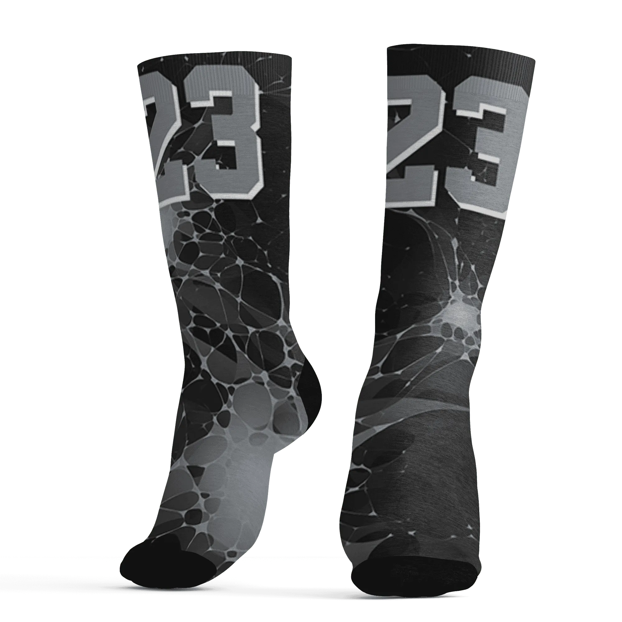 Wolf-Grey-12s-Socks-Match-23-Sneaker-3D