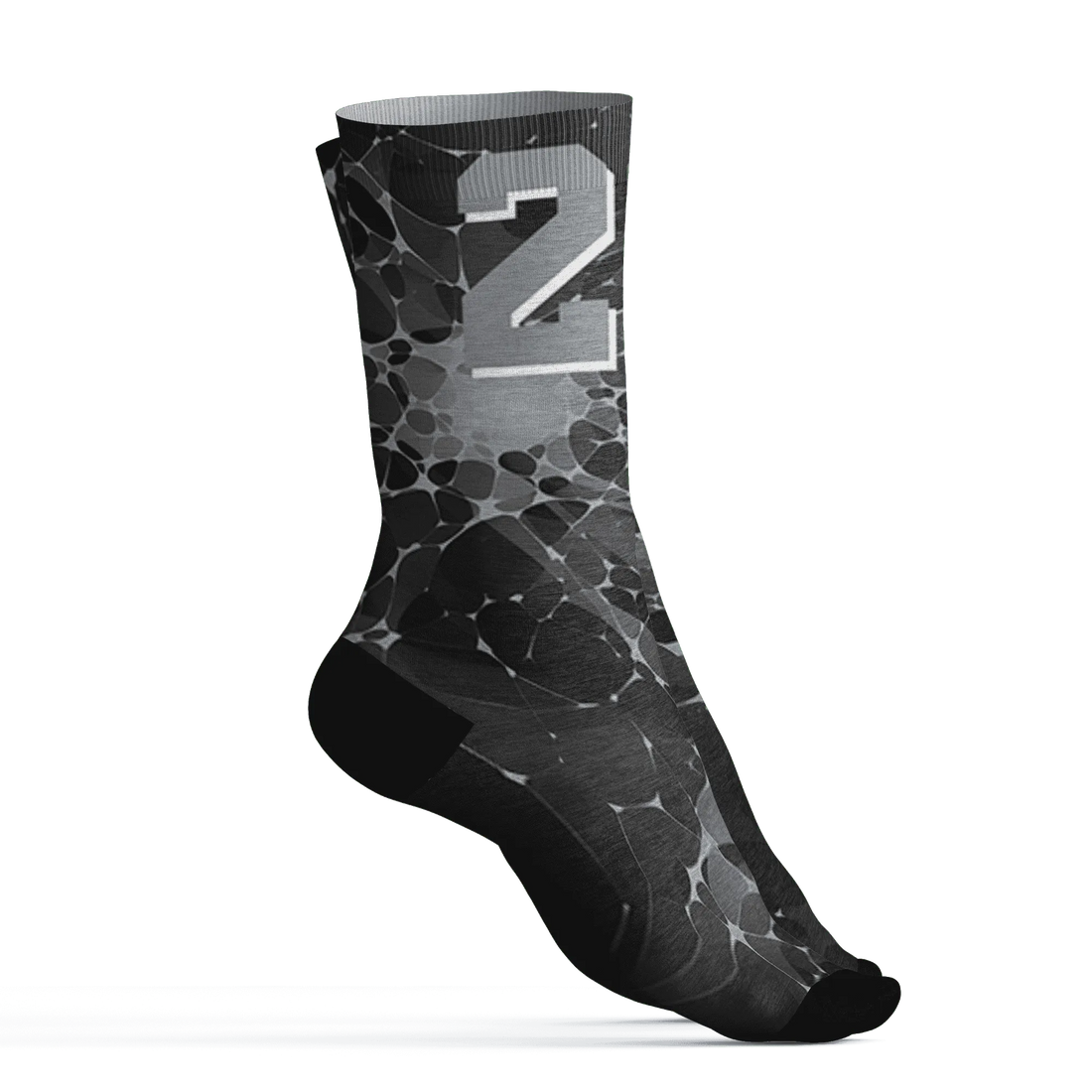 Wolf-Grey-12s-Socks-Match-23-Sneaker-3D