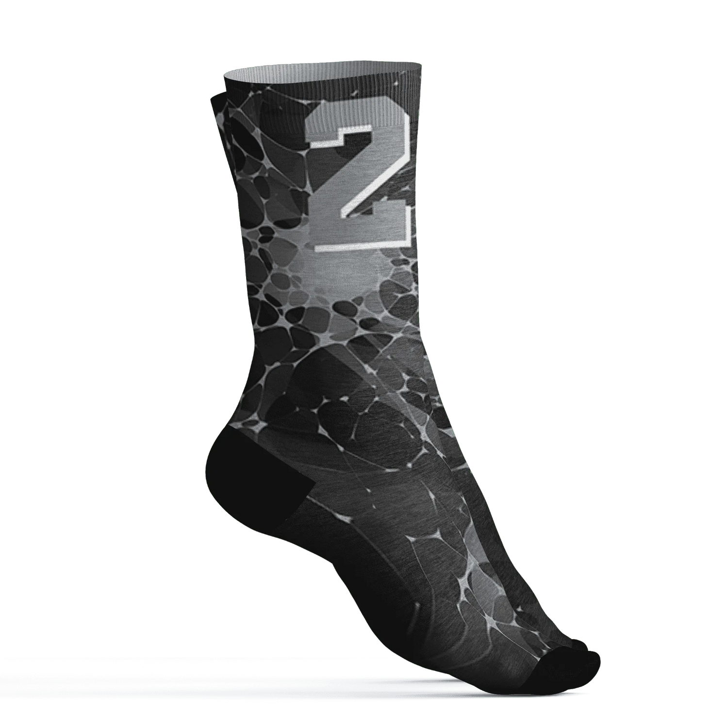 Wolf-Grey-12s-Socks-Match-23-Sneaker-3D