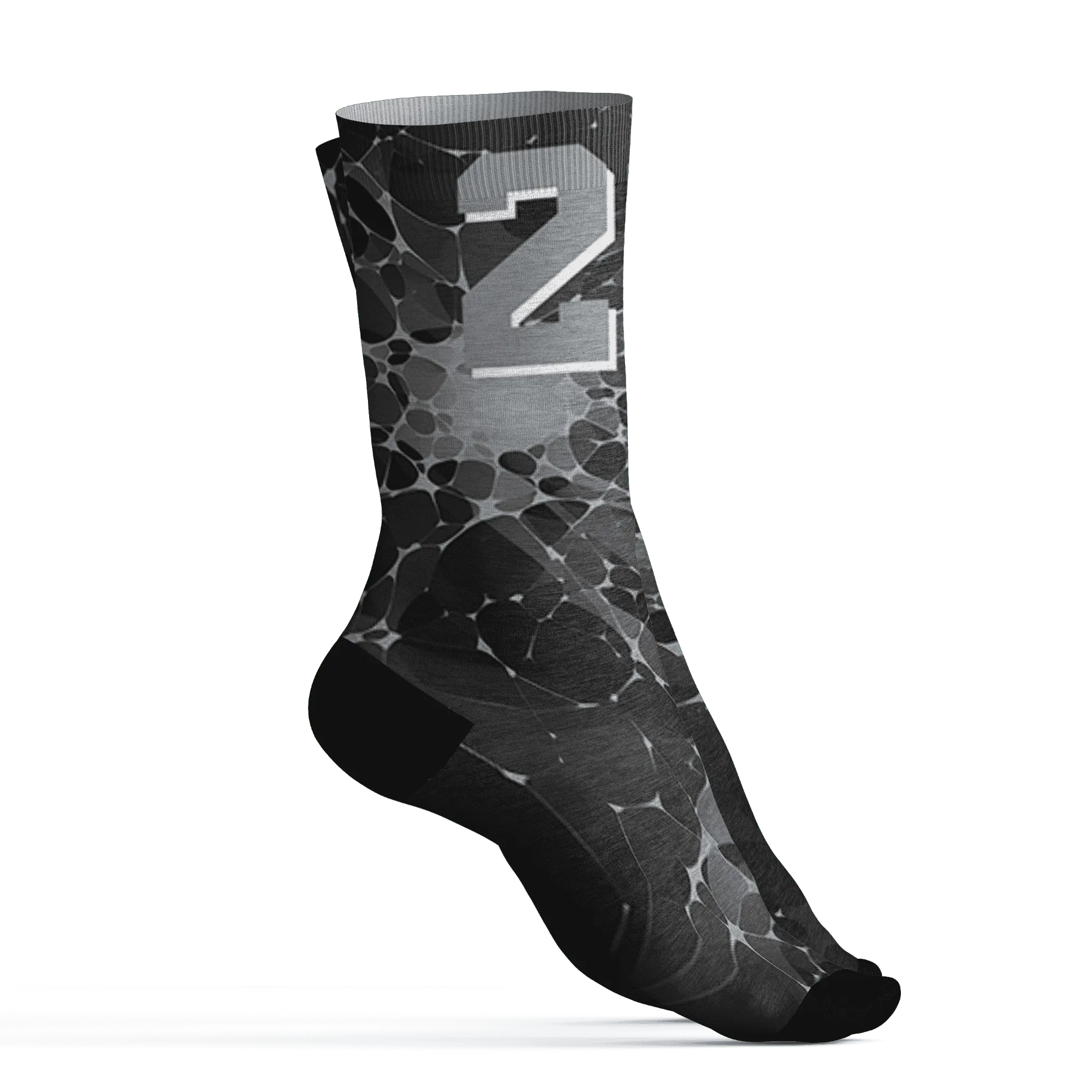 Wolf-Grey-12s-Socks-Match-23-Sneaker-3D