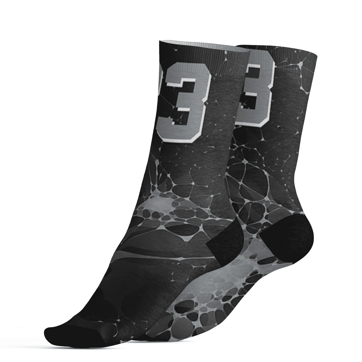 Wolf-Grey-12s-Socks-Match-23-Sneaker-3D