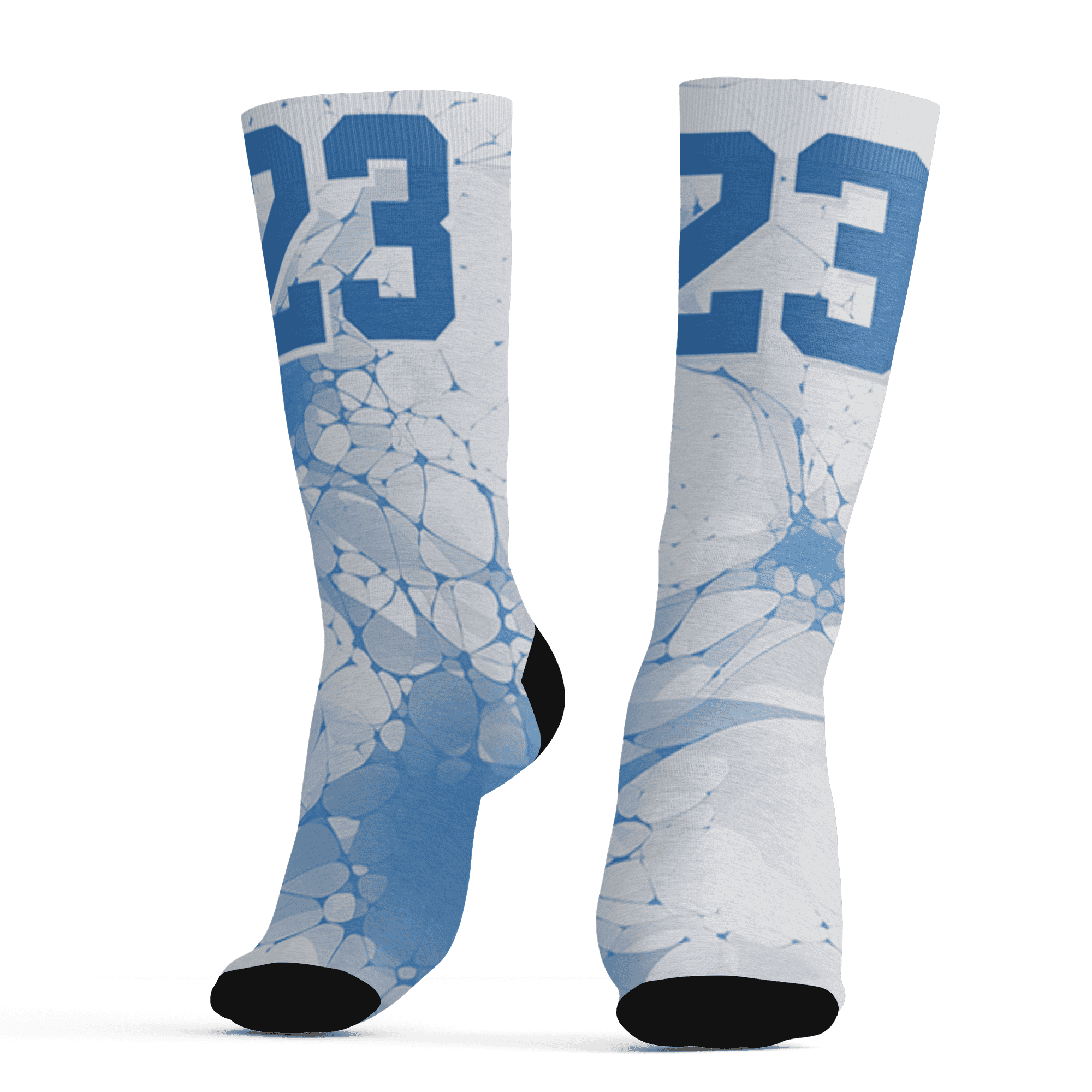 Carolina-Blue-Univercitii-17s-Socks-Match-23-Sneaker-3D