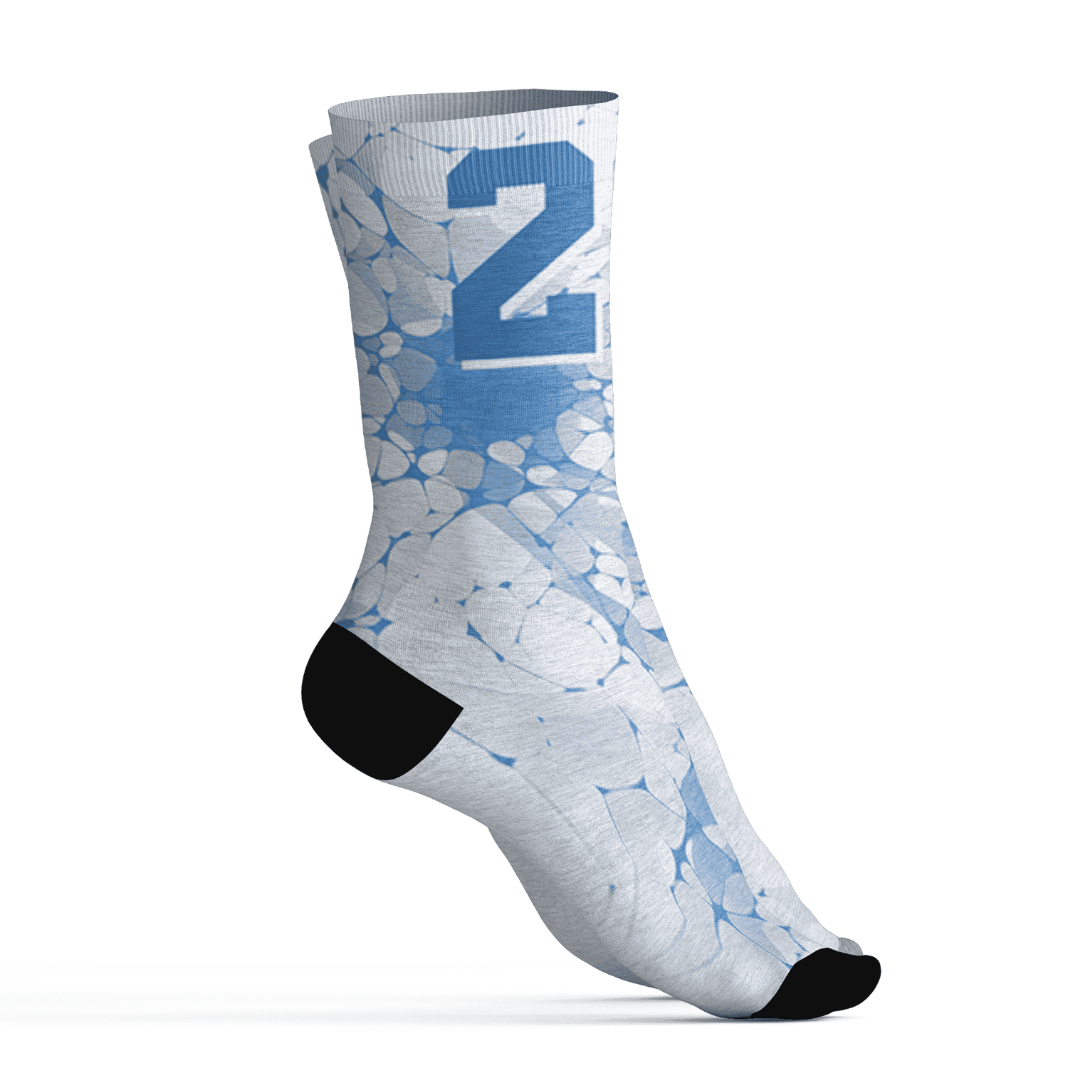 Carolina-Blue-Univercitii-17s-Socks-Match-23-Sneaker-3D