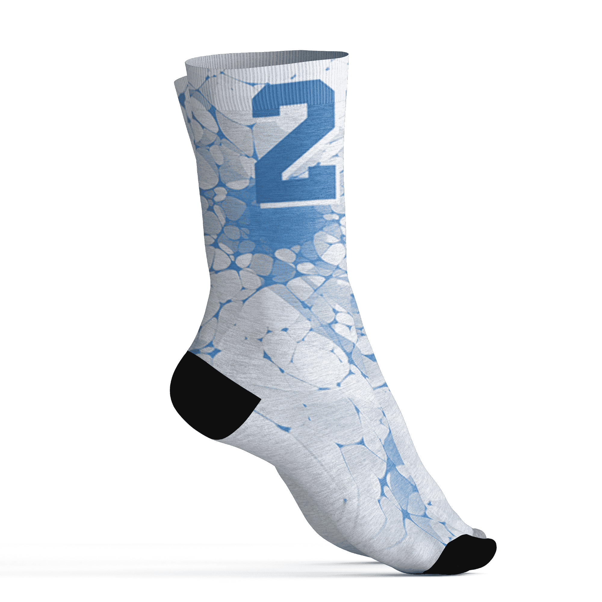 Carolina-Blue-Univercitii-17s-Socks-Match-23-Sneaker-3D