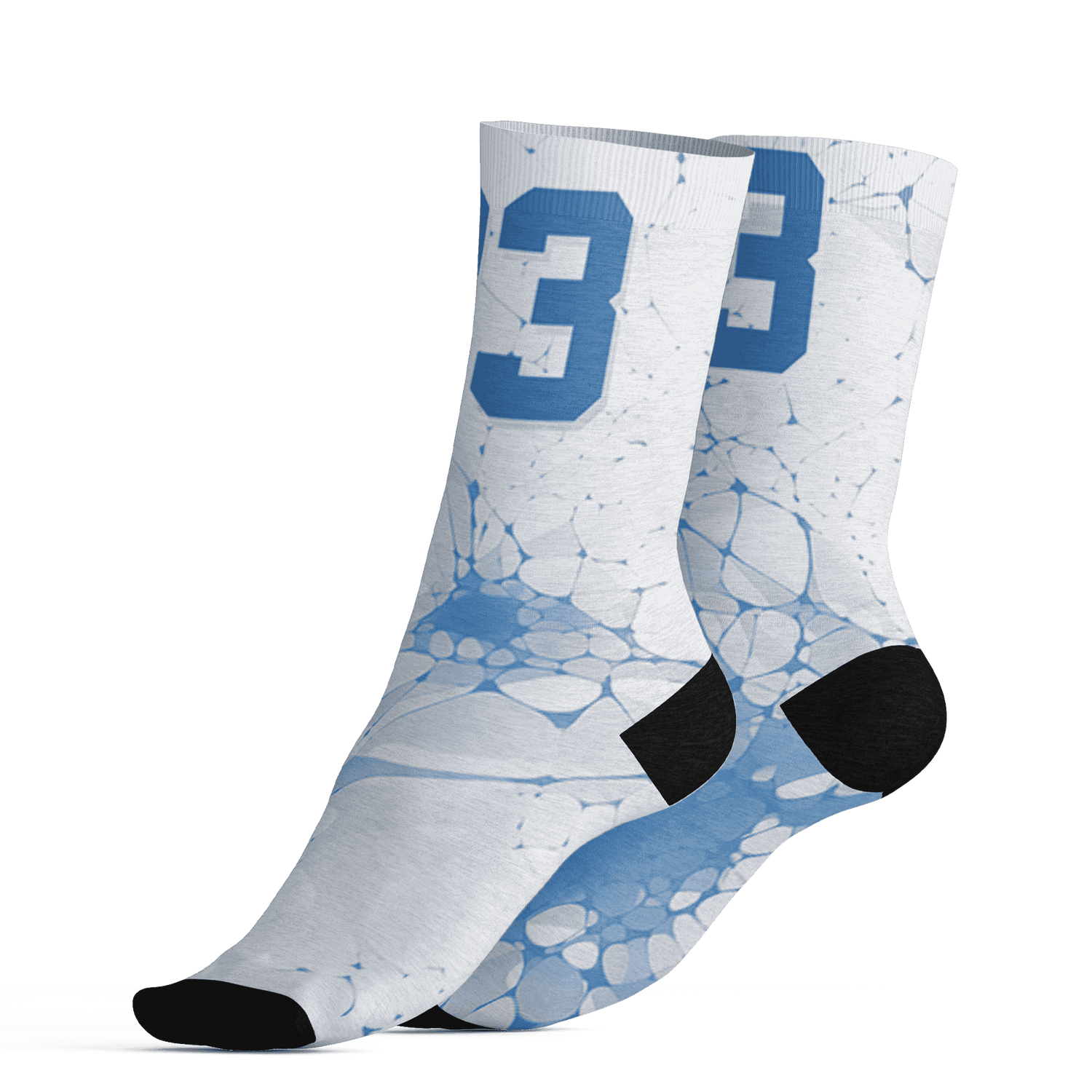 Carolina-Blue-Univercitii-17s-Socks-Match-23-Sneaker-3D