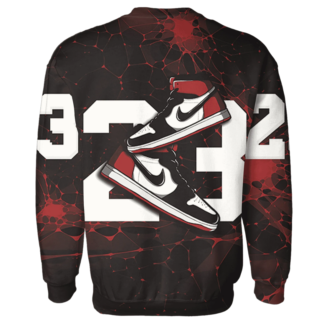 Black-Toe-Reimagined-Red-White-1s-NastyJamz-Sweatshirt-Match-23-Sneaker-3D