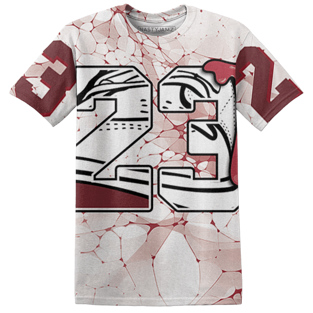 High 85 Metallic Burgundy 1s T Shirt Match 23 Sneaker 3D All-Over Print - NastyJamz