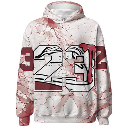 High 85 Metallic Burgundy 1s Hoodie Match 23 Sneaker 3D All-Over Print - NastyJamz