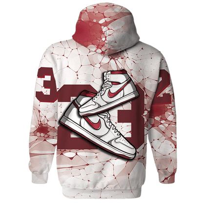High 85 Metallic Burgundy 1s Hoodie Match 23 Sneaker 3D All-Over Print - NastyJamz