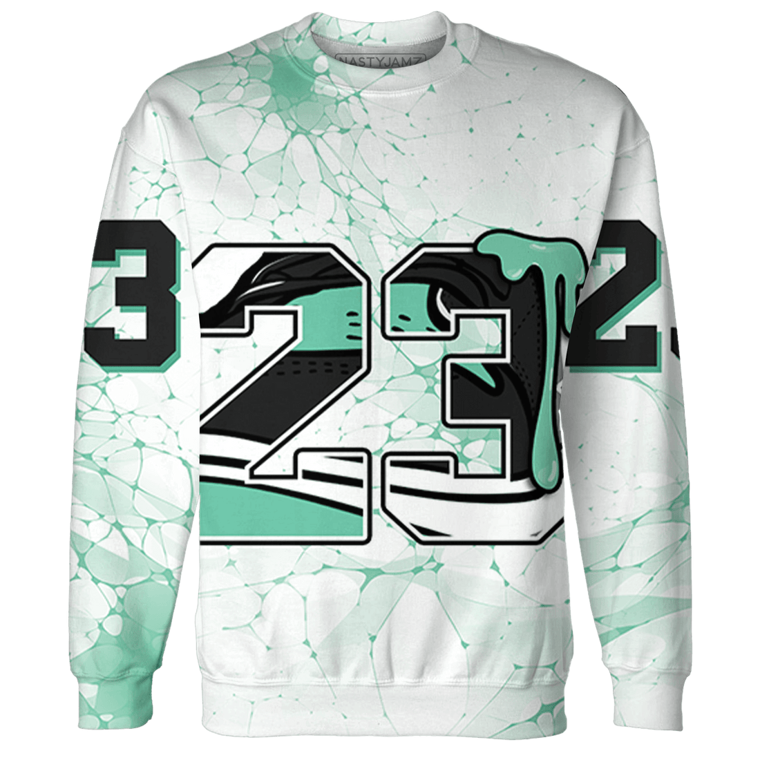 High OG Green Glow 1s Sweatshirt Match 23 Sneaker 3D All-Over Print - NastyJamz