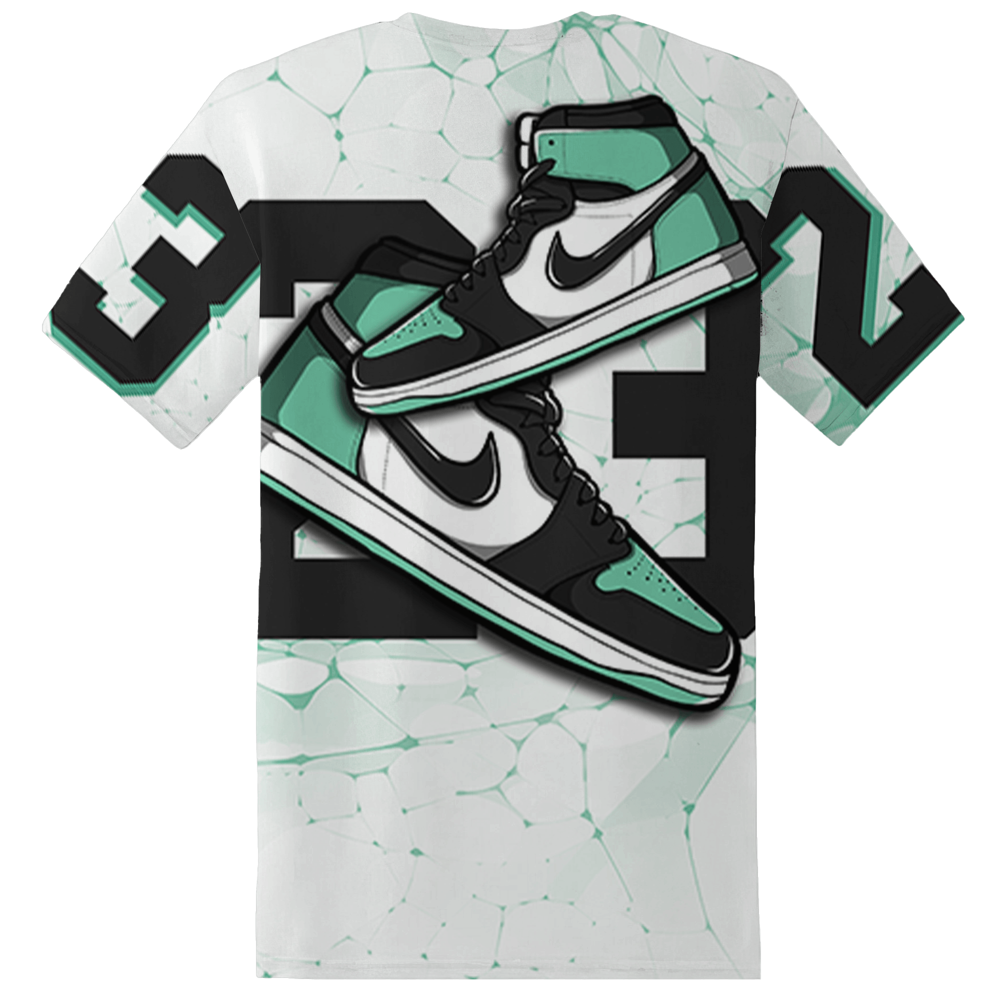 High OG Green Glow 1s T Shirt Match 23 Sneaker 3D All-Over Print - NastyJamz