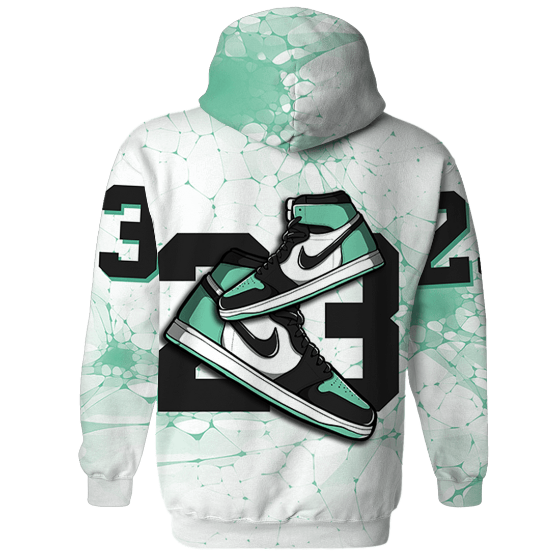 High OG Green Glow 1s Hoodie Match 23 Sneaker 3D All-Over Print - NastyJamz