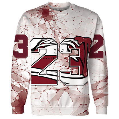 High White Team Red 1s Sweatshirt Match 23 Sneaker 3D All-Over Print - NastyJamz