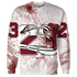 High White Team Red 1s Sweatshirt Match 23 Sneaker 3D All-Over Print - NastyJamz