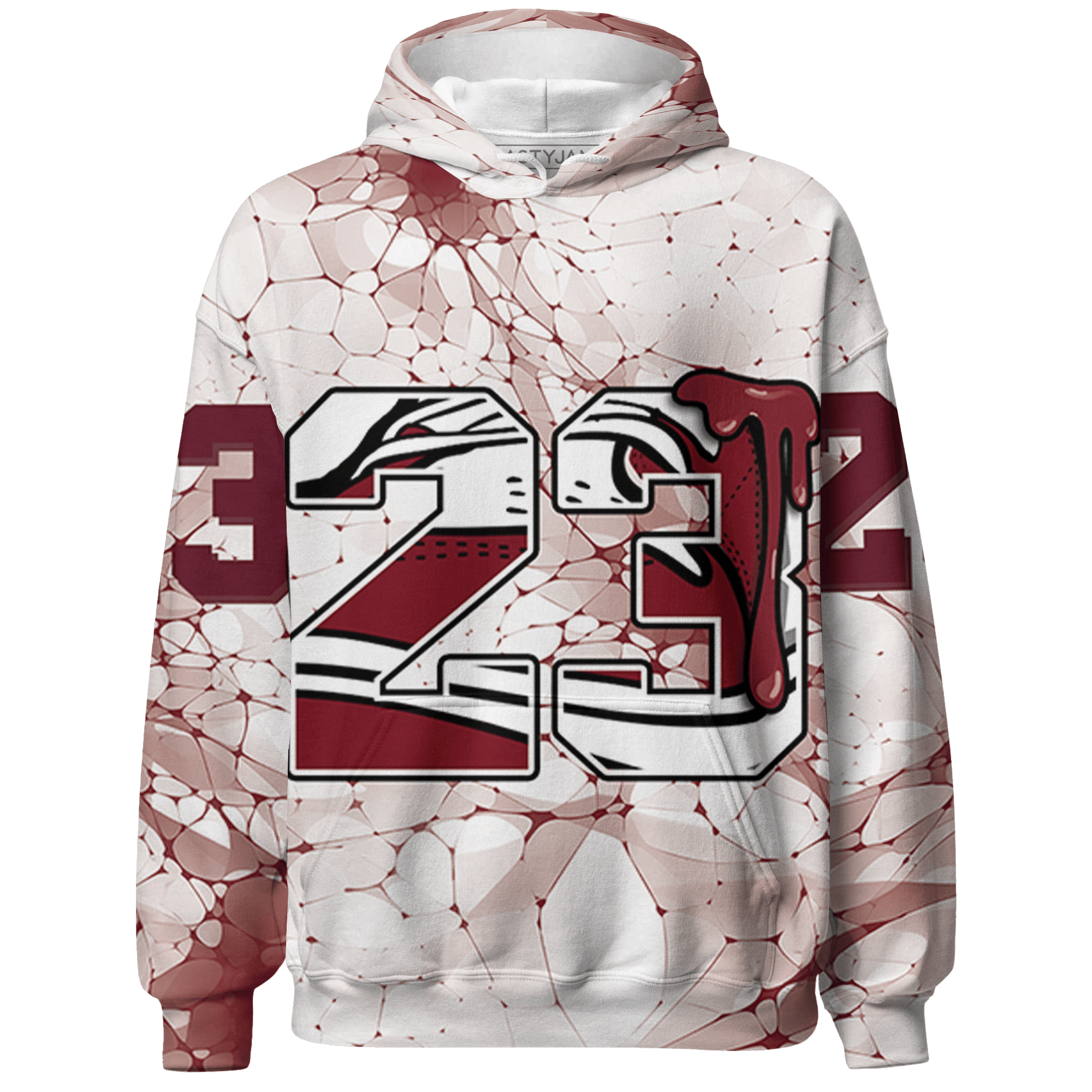 High White Team Red 1s Hoodie Match 23 Sneaker 3D All-Over Print - NastyJamz