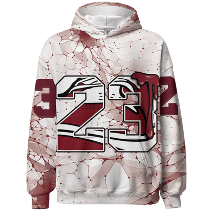 High White Team Red 1s Hoodie Match 23 Sneaker 3D All-Over Print - NastyJamz