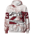 High White Team Red 1s Hoodie Match 23 Sneaker 3D All-Over Print - NastyJamz