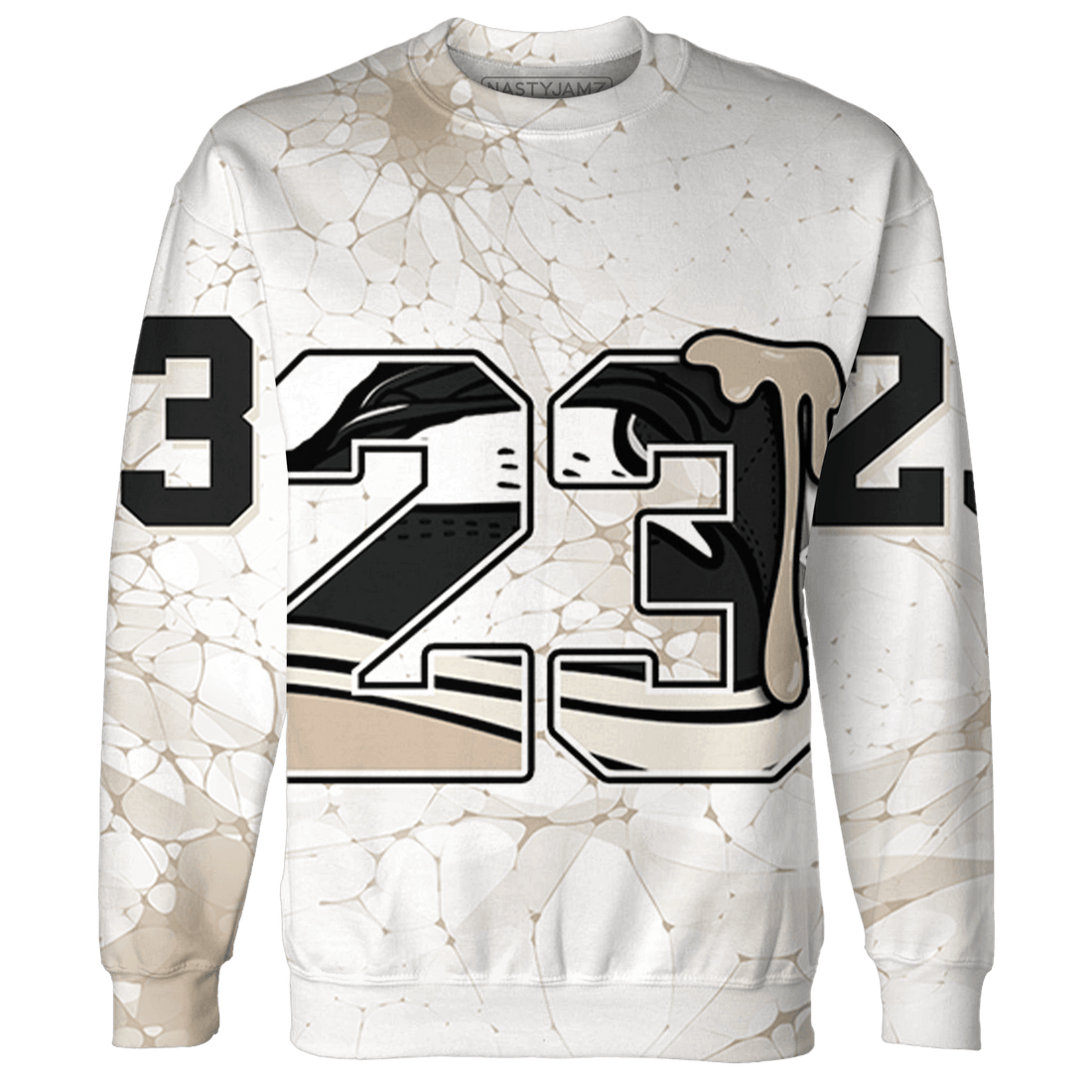 Latte 1s Sweatshirt Match 23 Sneaker 3D All-Over Print - NastyJamz