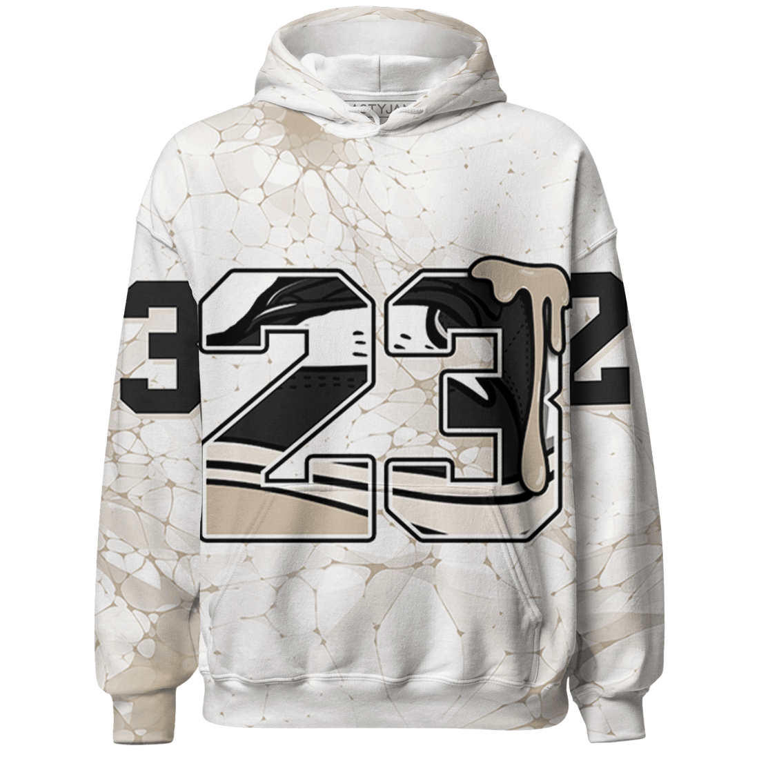 Latte 1s Hoodie Match 23 Sneaker 3D All-Over Print - NastyJamz