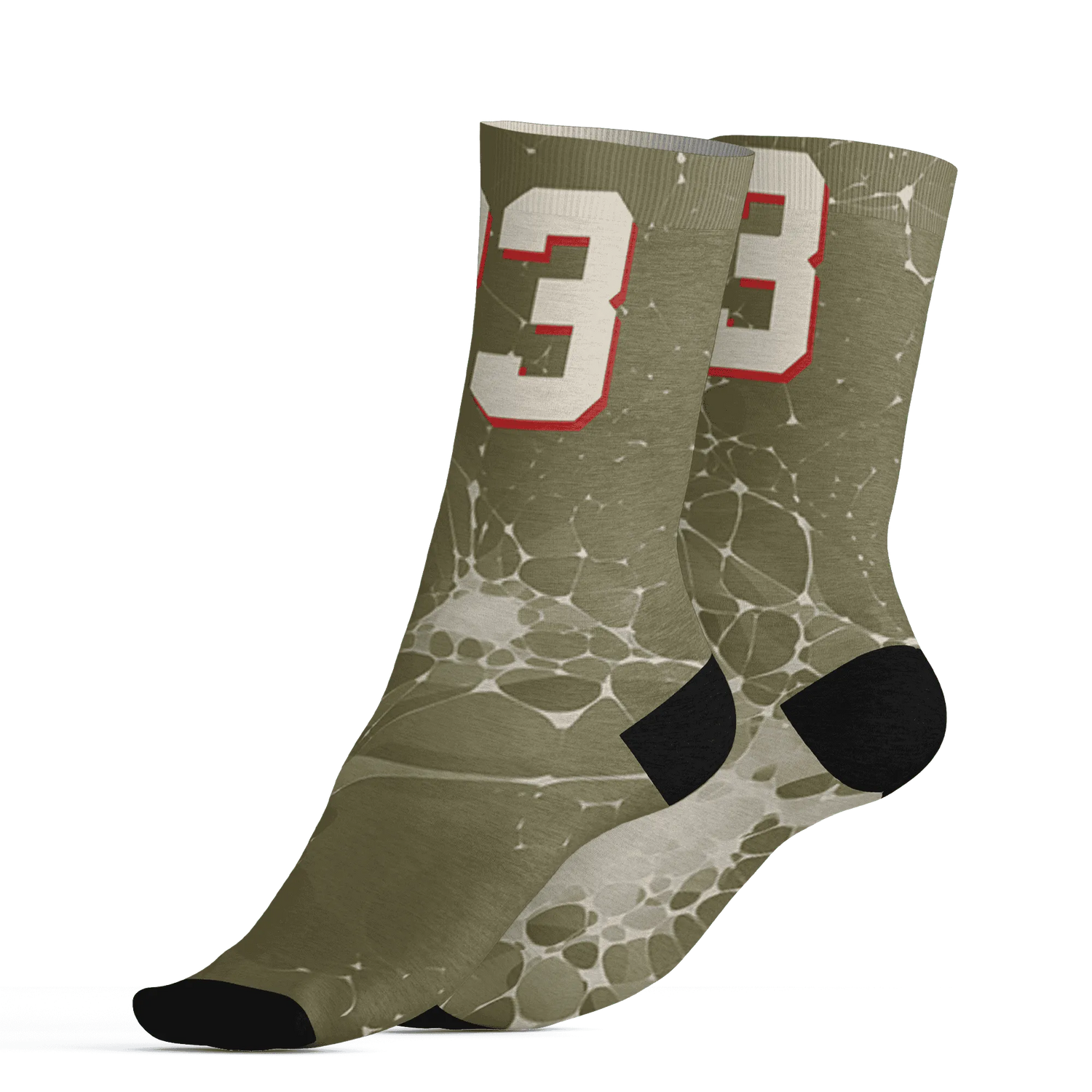 Medium-Olive-1s-Socks-Match-23-Sneaker-3D