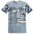 Mid Diffused Blue Grey 1s T Shirt Match 23 Sneaker 3D All-Over Print - NastyJamz