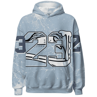 Mid Diffused Blue Grey 1s Hoodie Match 23 Sneaker 3D All-Over Print - NastyJamz
