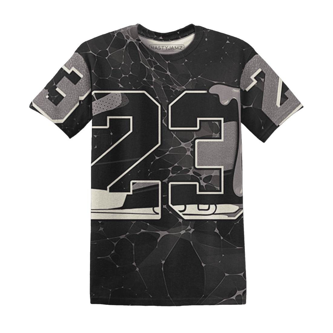 Black-Violet-Ore-3s-T-Shirt-Match-23-Sneaker-3D