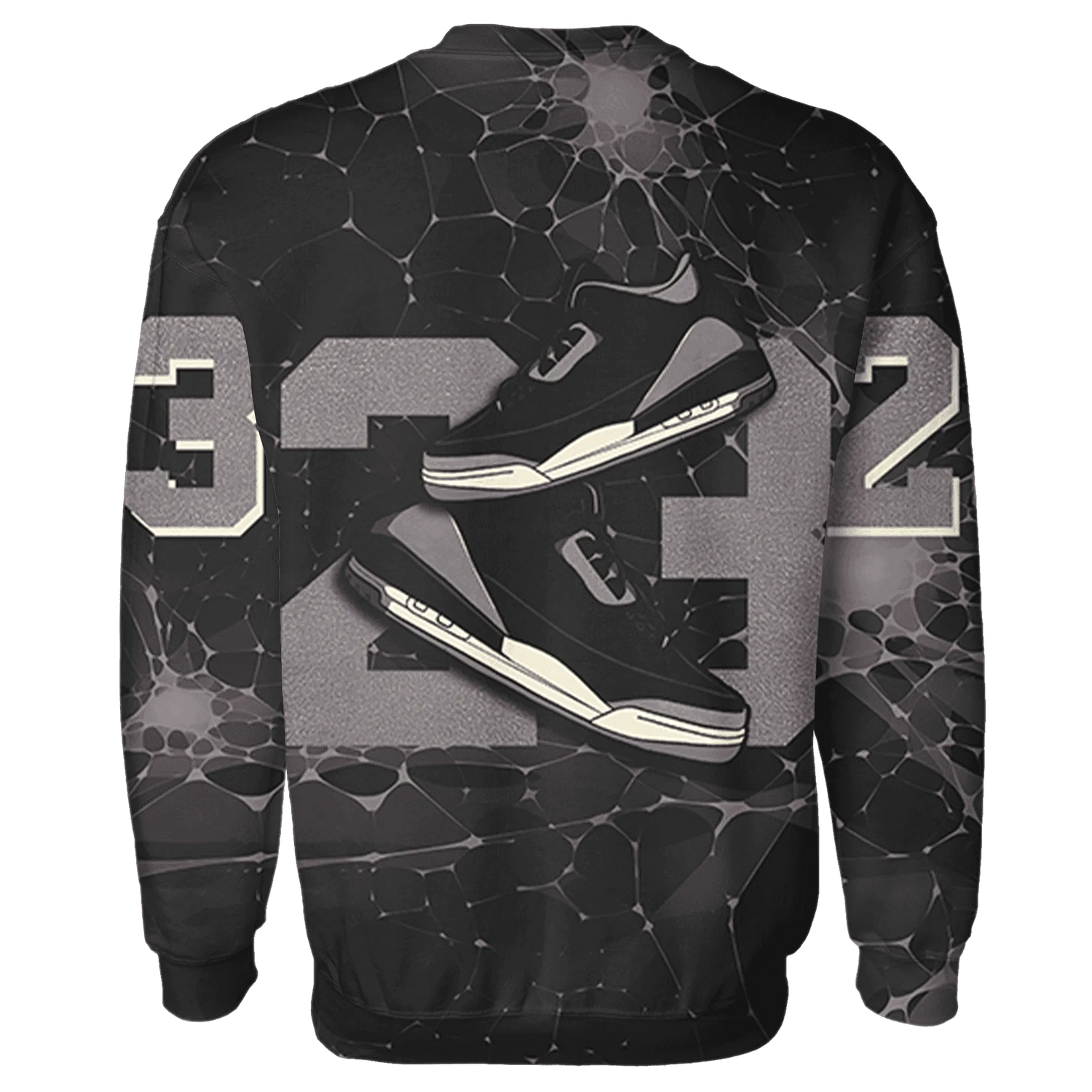 Black-Violet-Ore-3s-Sweatshirt-Match-23-Sneaker-3D