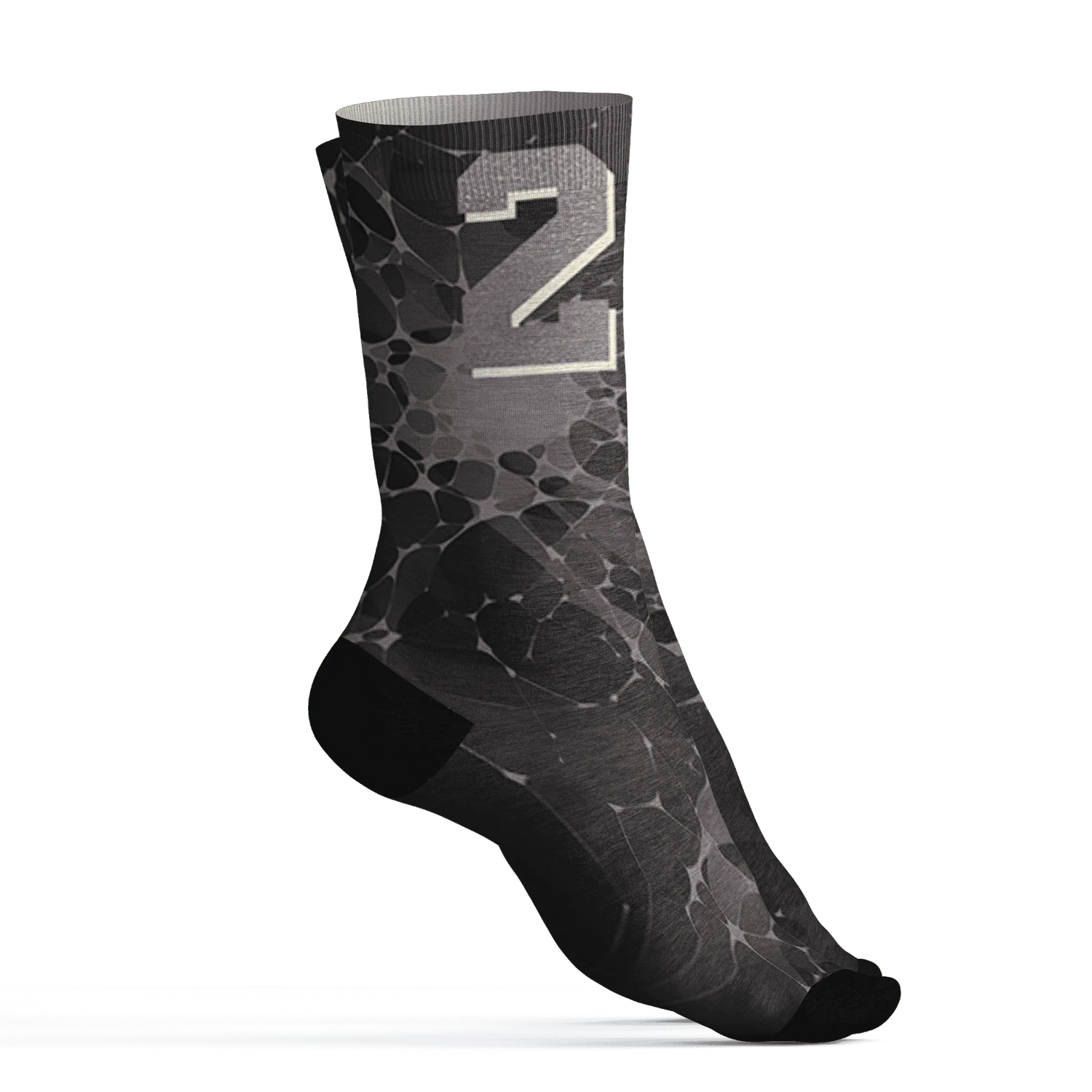 Black-Violet-Ore-3s-Socks-Match-23-Sneaker-3D