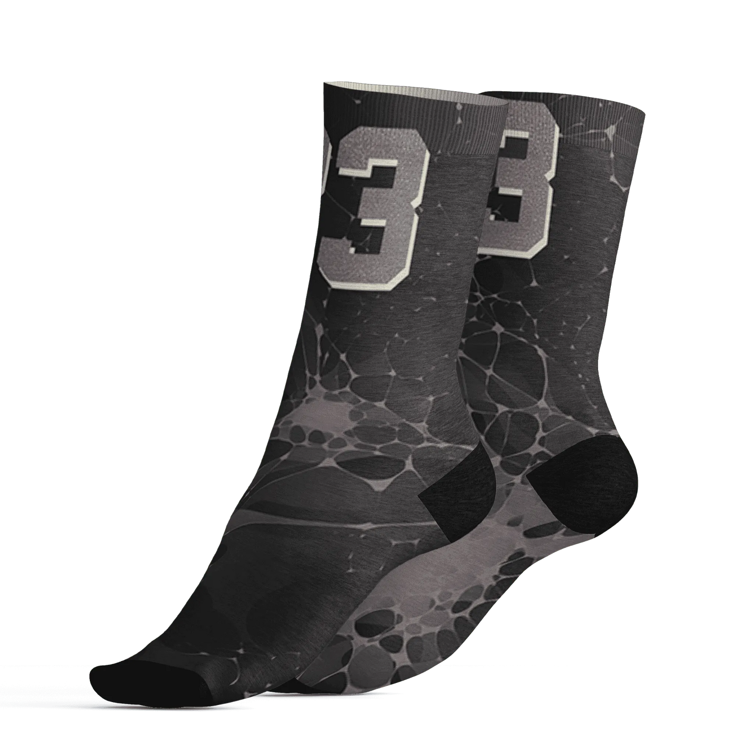 Black-Violet-Ore-3s-Socks-Match-23-Sneaker-3D
