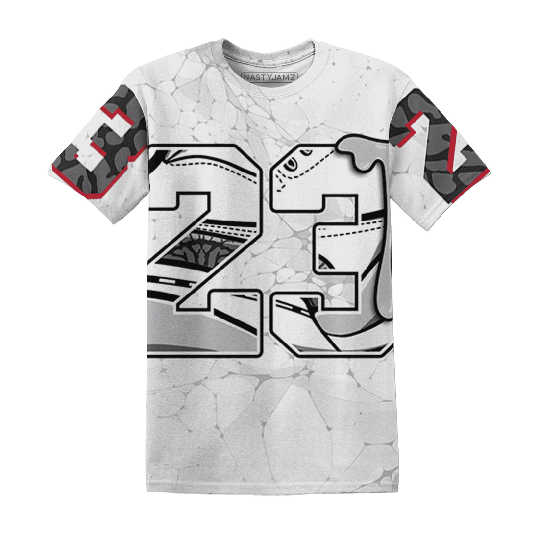 Cement-Grey-3s-T-Shirt-Match-23-Sneaker-3D