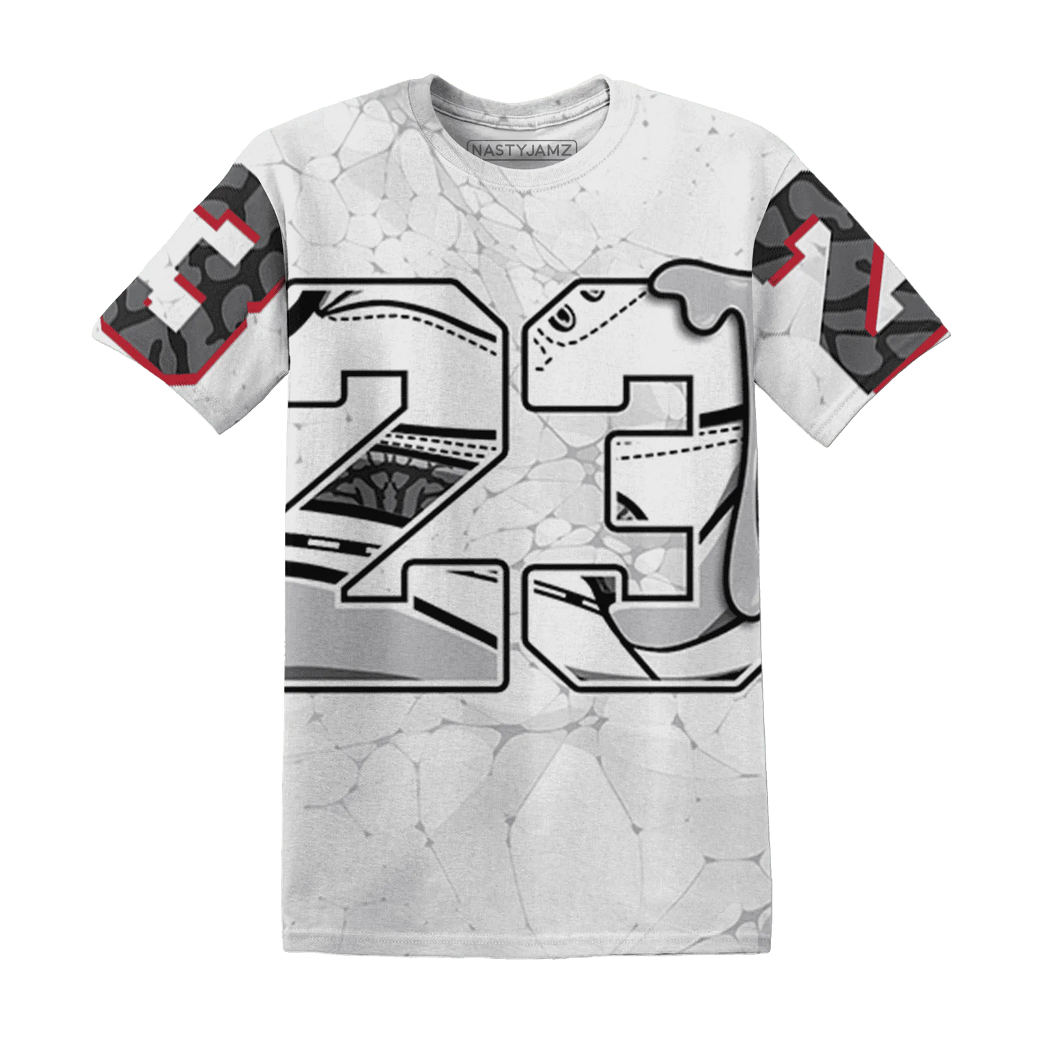 Cement-Grey-3s-T-Shirt-Match-23-Sneaker-3D