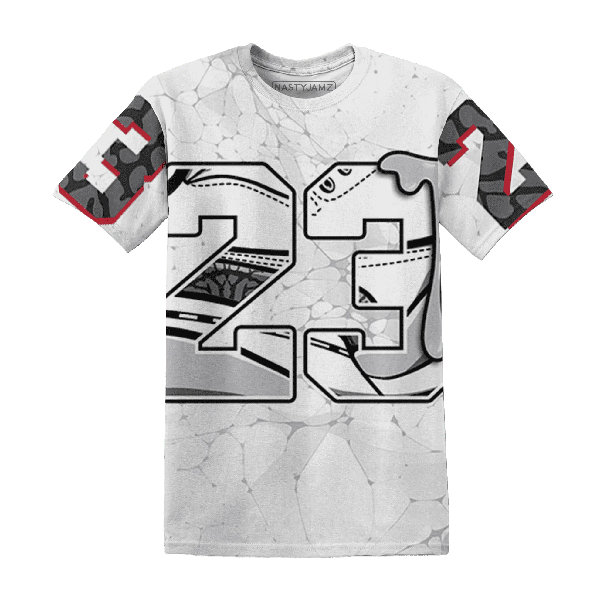 Cement-Grey-3s-T-Shirt-Match-23-Sneaker-3D