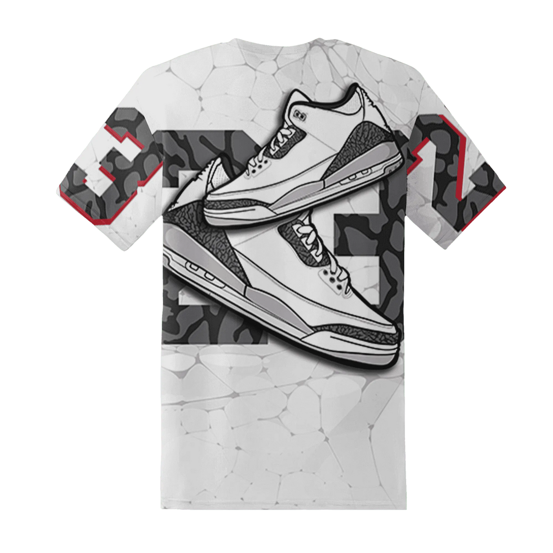 Cement-Grey-3s-T-Shirt-Match-23-Sneaker-3D