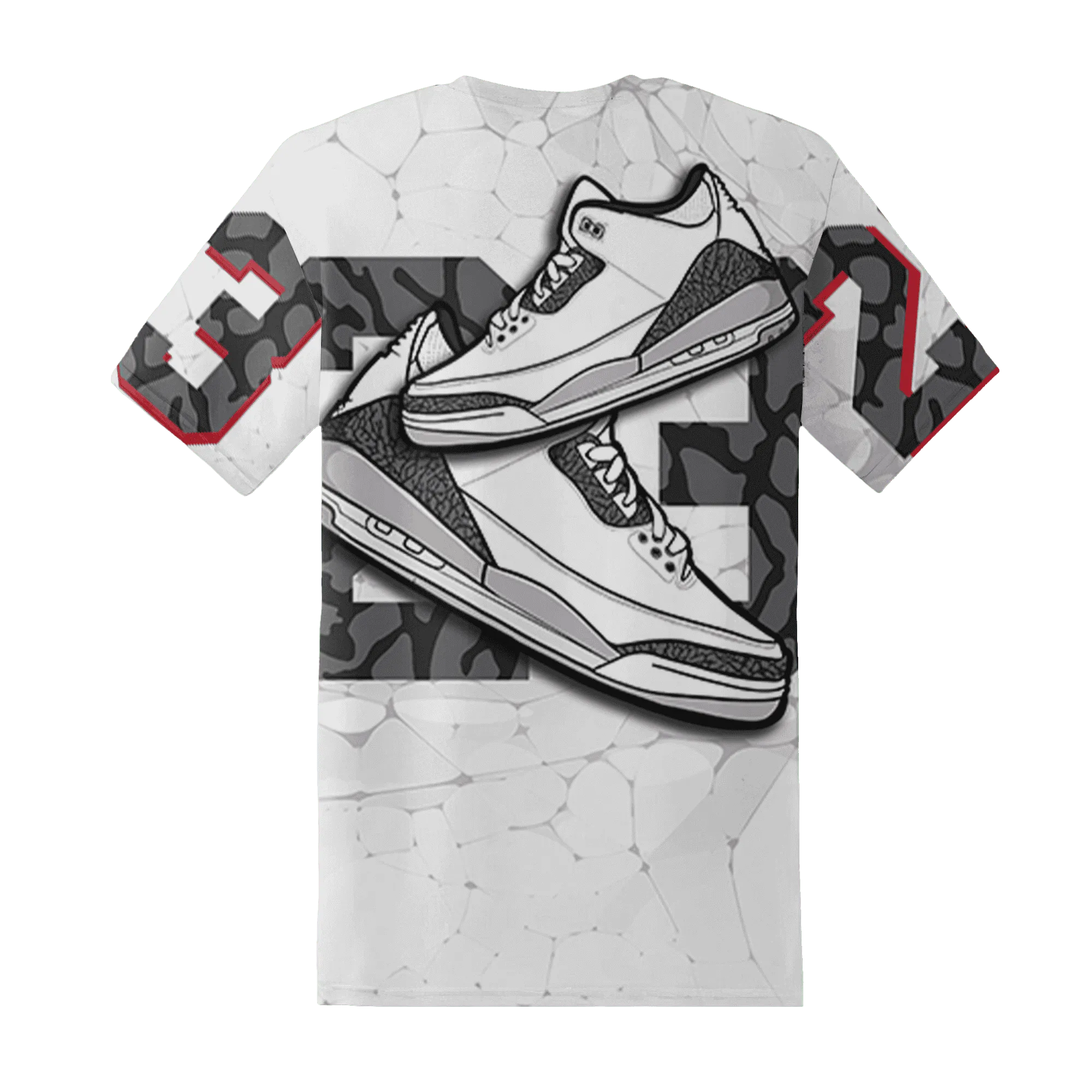 Cement-Grey-3s-T-Shirt-Match-23-Sneaker-3D