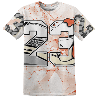 Georgia Peach 3s T Shirt Match 23 Sneaker 3D All-Over Print - NastyJamz