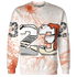 Georgia Peach 3s Sweatshirt Match 23 Sneaker 3D All-Over Print - NastyJamz