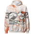 Georgia Peach 3s Hoodie Match 23 Sneaker 3D All-Over Print - NastyJamz