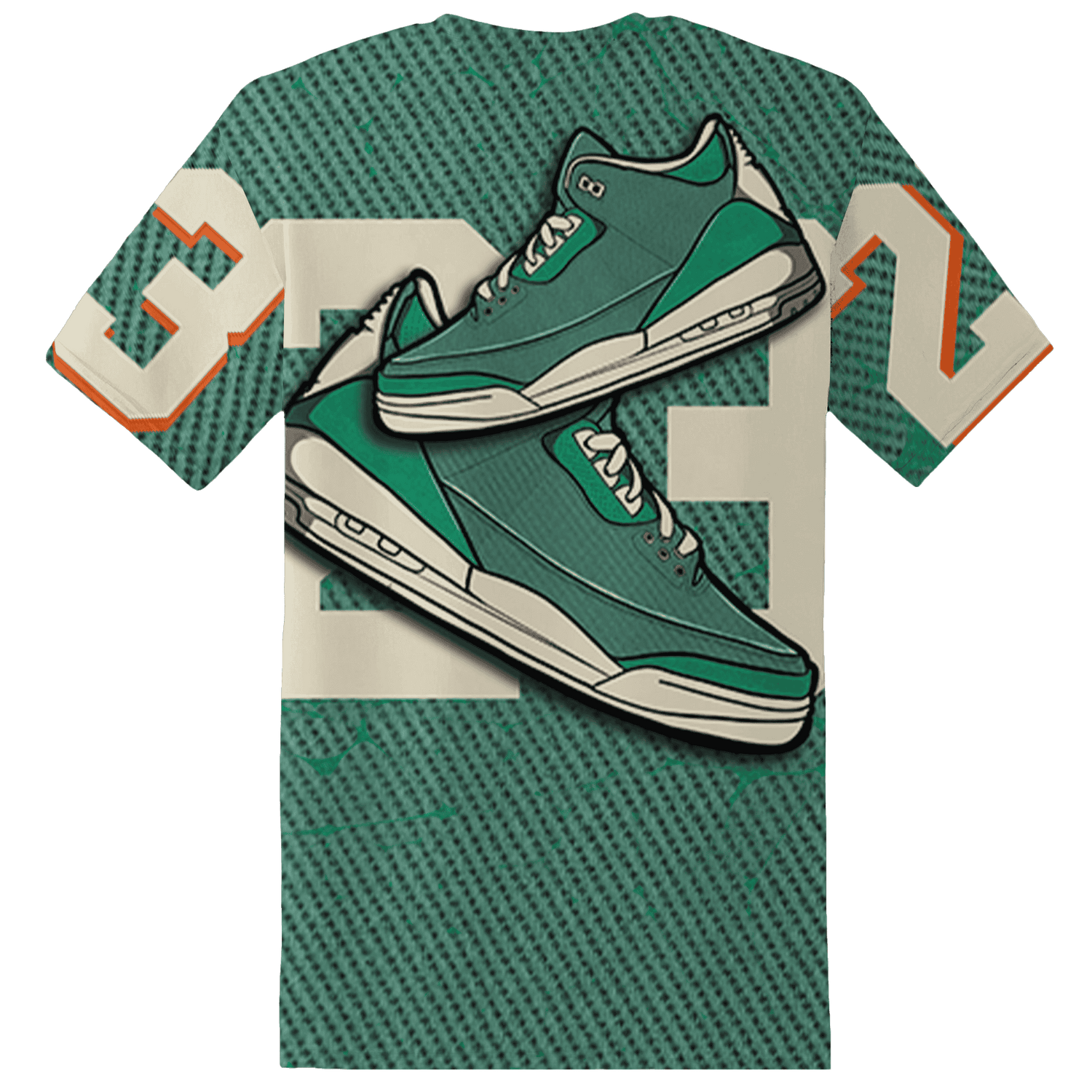 Nina CN Abney 3s T Shirt Match 23 Sneaker 3D All-Over Print - NastyJamz