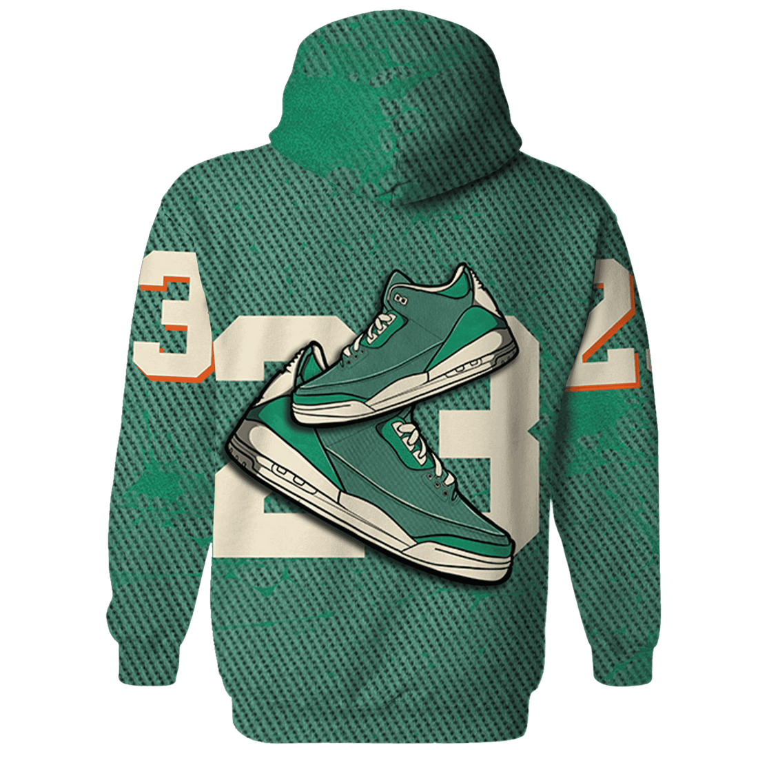 Nina CN Abney 3s Hoodie Match 23 Sneaker 3D All-Over Print - NastyJamz