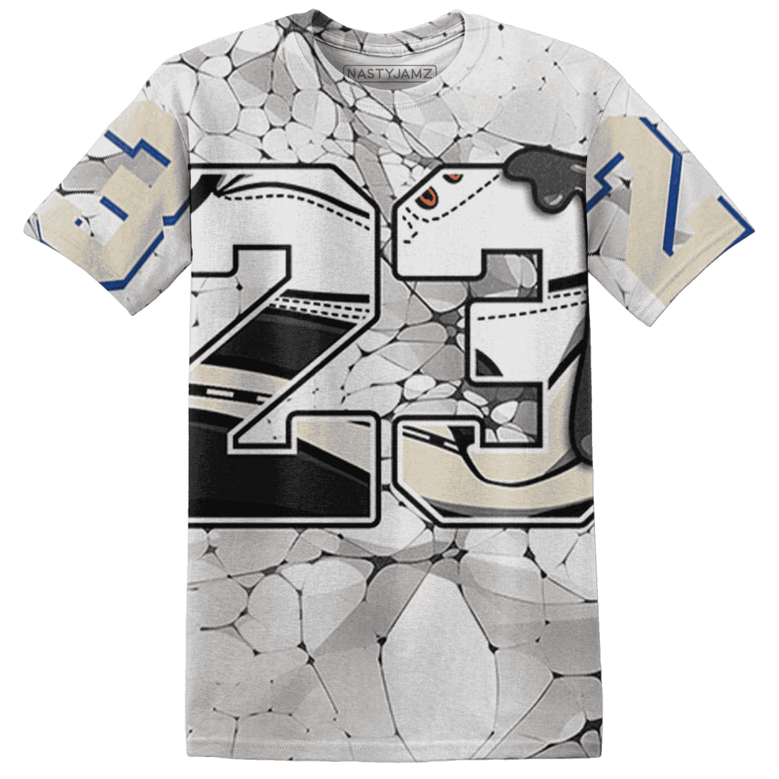 Quaiii 54 3s T Shirt Match 23 Sneaker 3D All-Over Print - NastyJamz