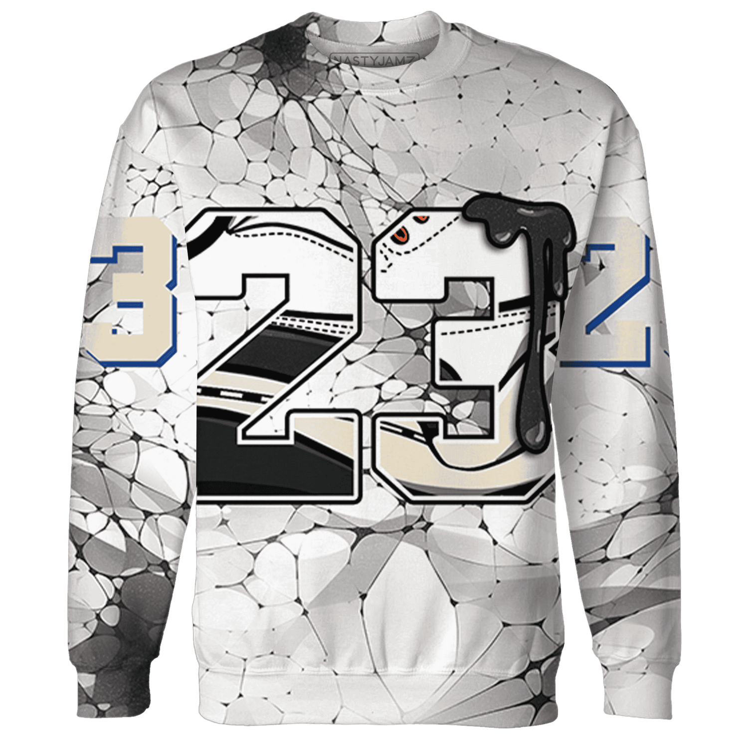 Quaiii 54 3s Sweatshirt Match 23 Sneaker 3D All-Over Print - NastyJamz